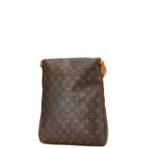 ルイ ヴィトン モノグラム ミュゼットサルサ ロング 斜め掛け ショルダーバッグ M51387 ブラウン PVC レザー レディース LOUIS VUITTON 【中古】